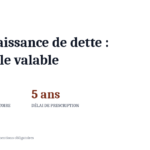 Reconnaissance de dette : le modèle valable juridiquement