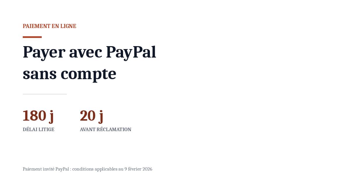 Payer avec PayPal sans créer de compte : quand c&rsquo;est possible
